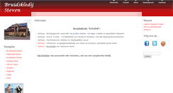 Desktop Screenshot of bruidskledij-steven.be